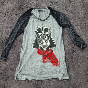 Darth vadar star wars Christmas holiday raglan shirt